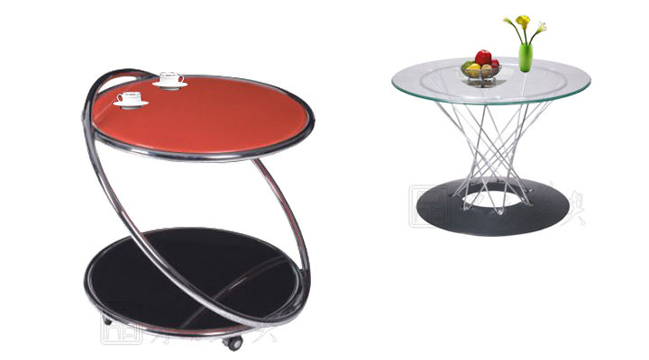 Office Sofa|Glass Tea Table|Office Furniture||玻璃圆茶几